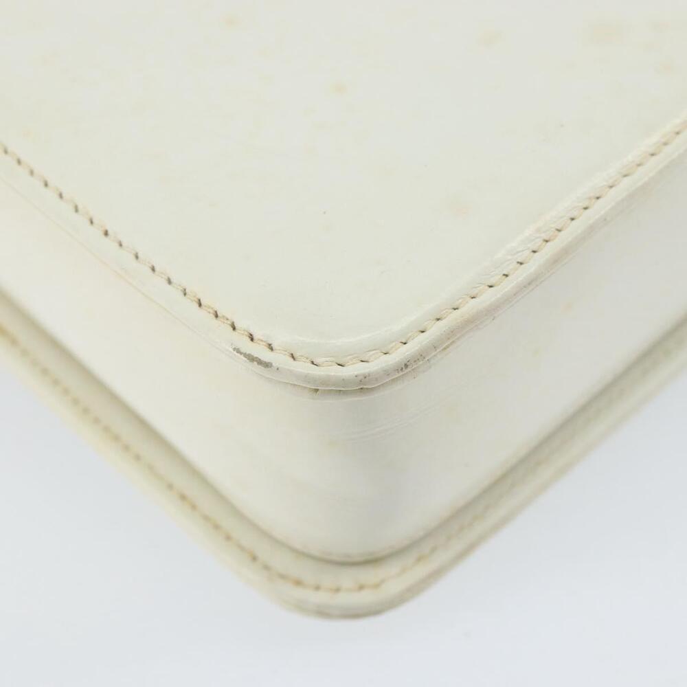 GUCCI Hand Bag Leather White Gold Auth 154583 - Picture 16 of 16